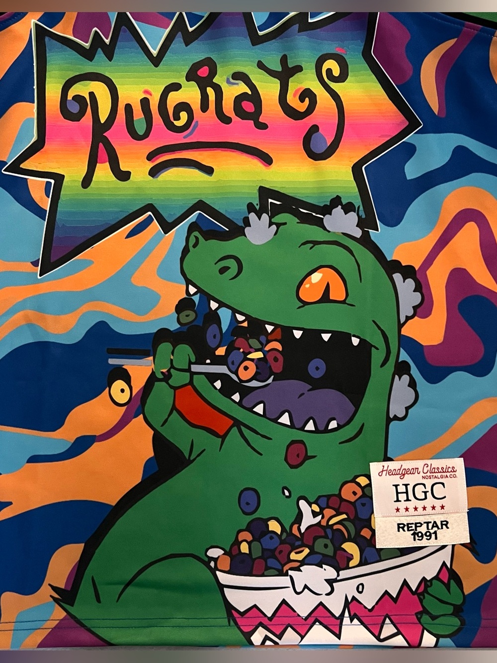 Headgear Classics Rugrats Reptar Cereal Basketball Jersey - Picture 4 of 6